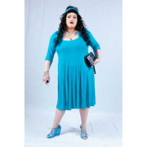 Dorian cosplaying as Deanna Troi from Star trek TNG.